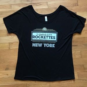 S Black Radio City Rockettes New York Tee